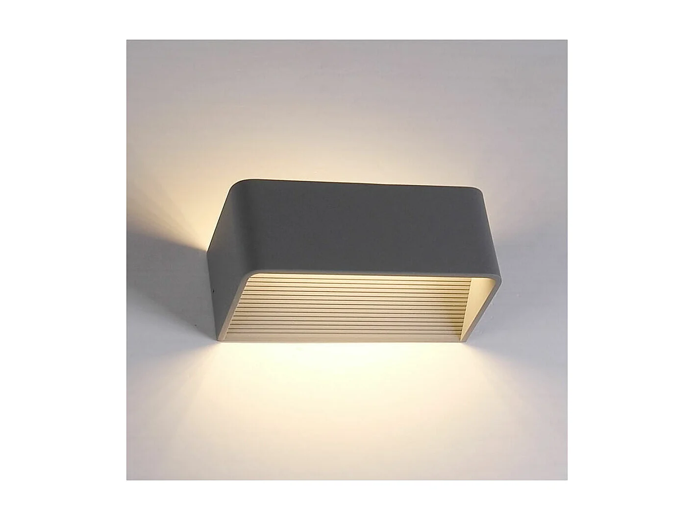 Éclairage mural à LED 6W gris 20 cm - Quadra