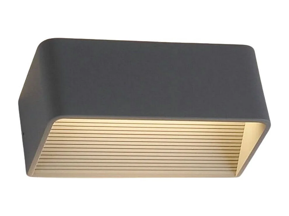 Éclairage mural à LED 6W gris 20 cm - Quadra