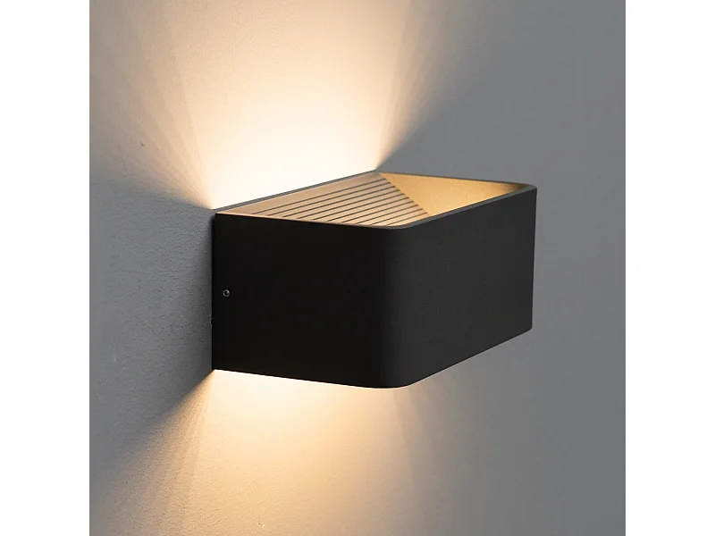 Éclairage mural à LED 6W gris 20 cm - Quadra