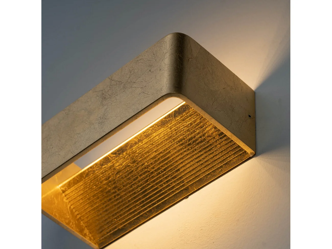 Applique murale feuille d'or LED - 20 cm - Quadra