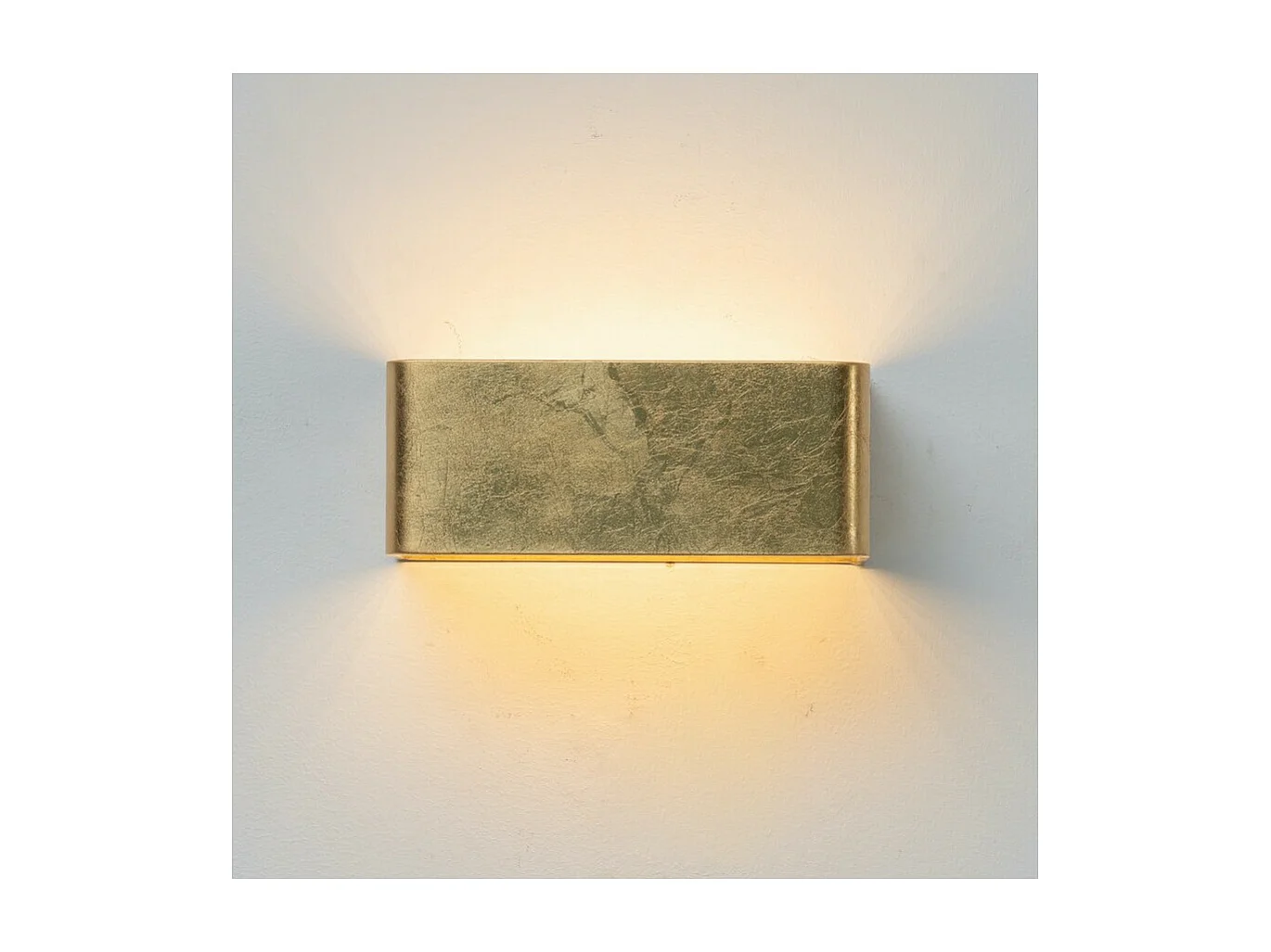 Applique murale feuille d'or LED - 20 cm - Quadra