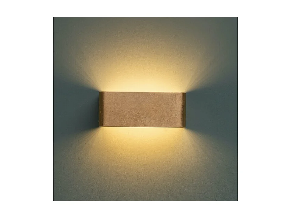 Applique murale feuille d'or LED - 20 cm - Quadra