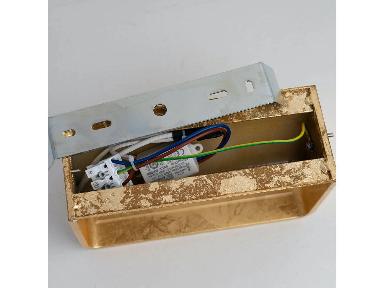 Applique murale feuille d'or LED - 20 cm - Quadra