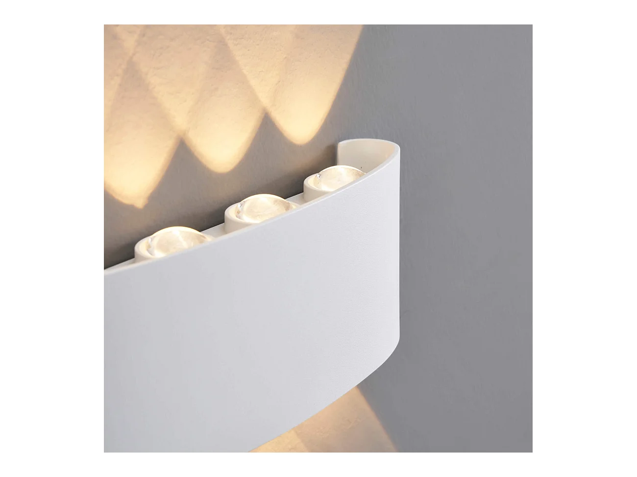 Applique multi faisceaux LED blanc IP54 - Prisma