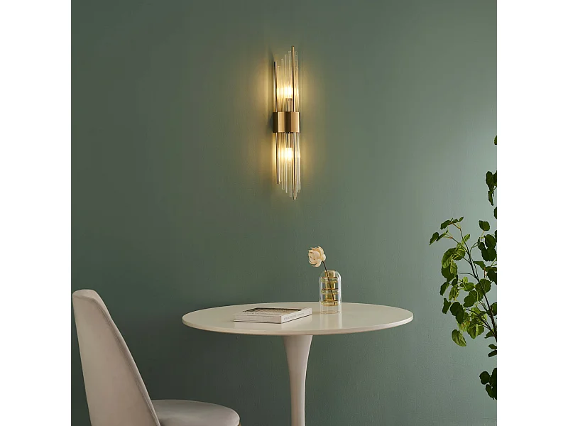 Grande applique art déco pampilles en cristal - Dania