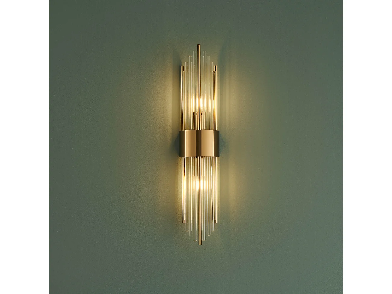 Grande applique art déco pampilles en cristal - Dania