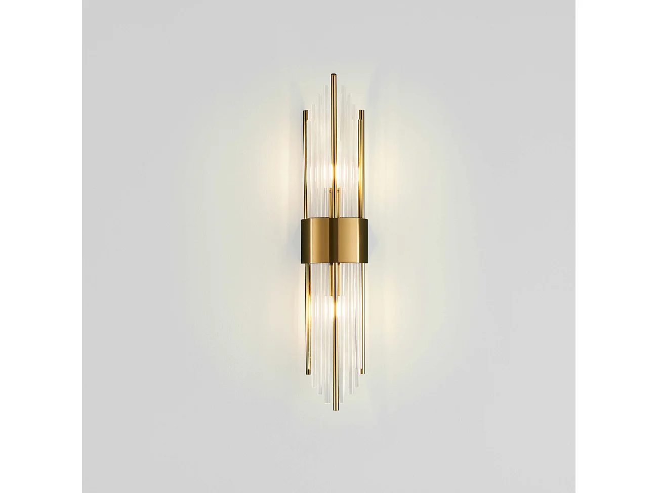 Grande applique art déco pampilles en cristal - Dania