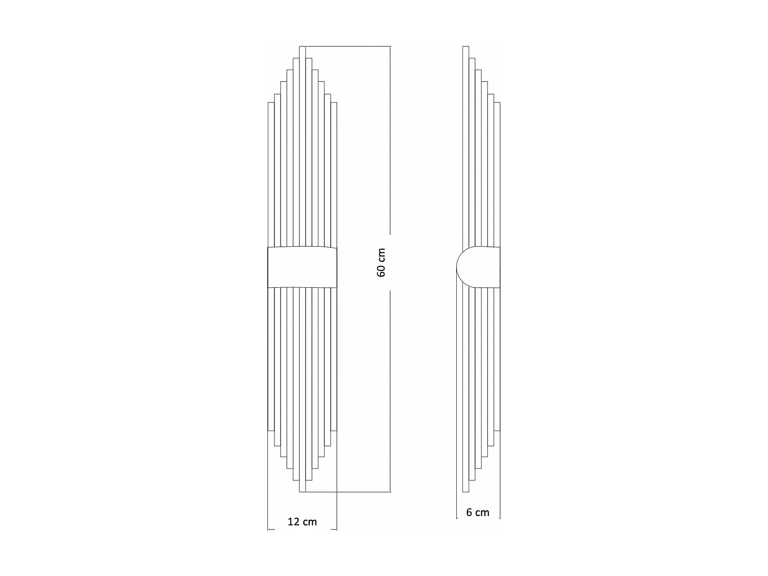 Grande applique art déco pampilles en cristal - Dania