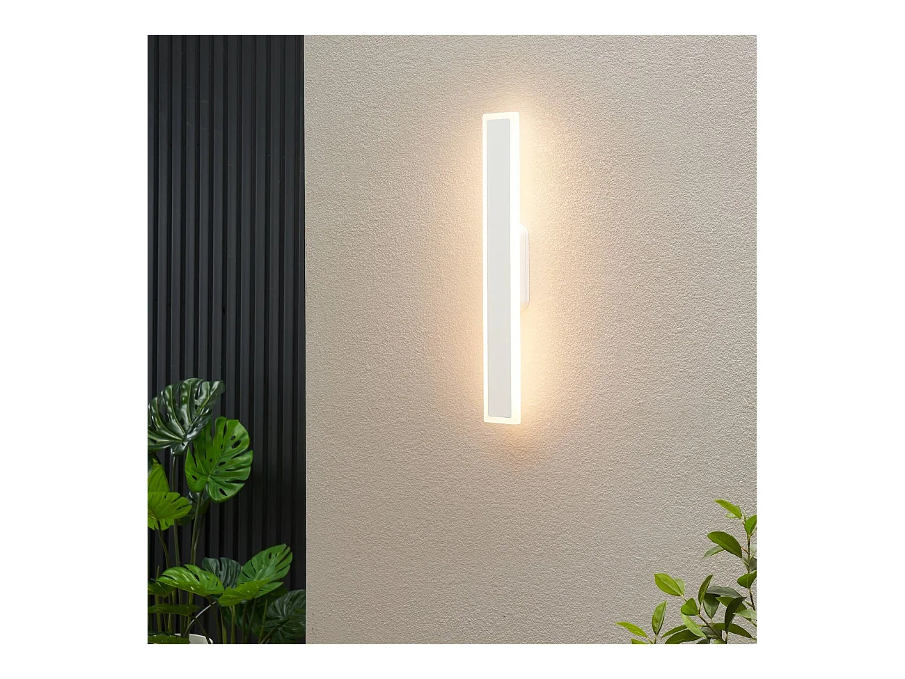Applique blanche LED intérieur ou extérieur 62,5 cm - Mattea