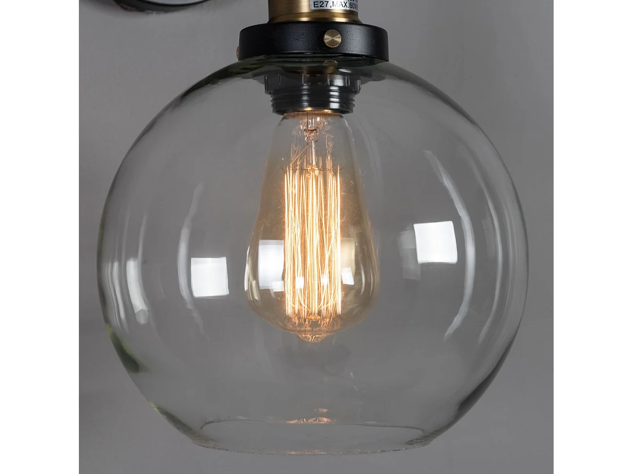 Applique rétro en verre rond - Olivia