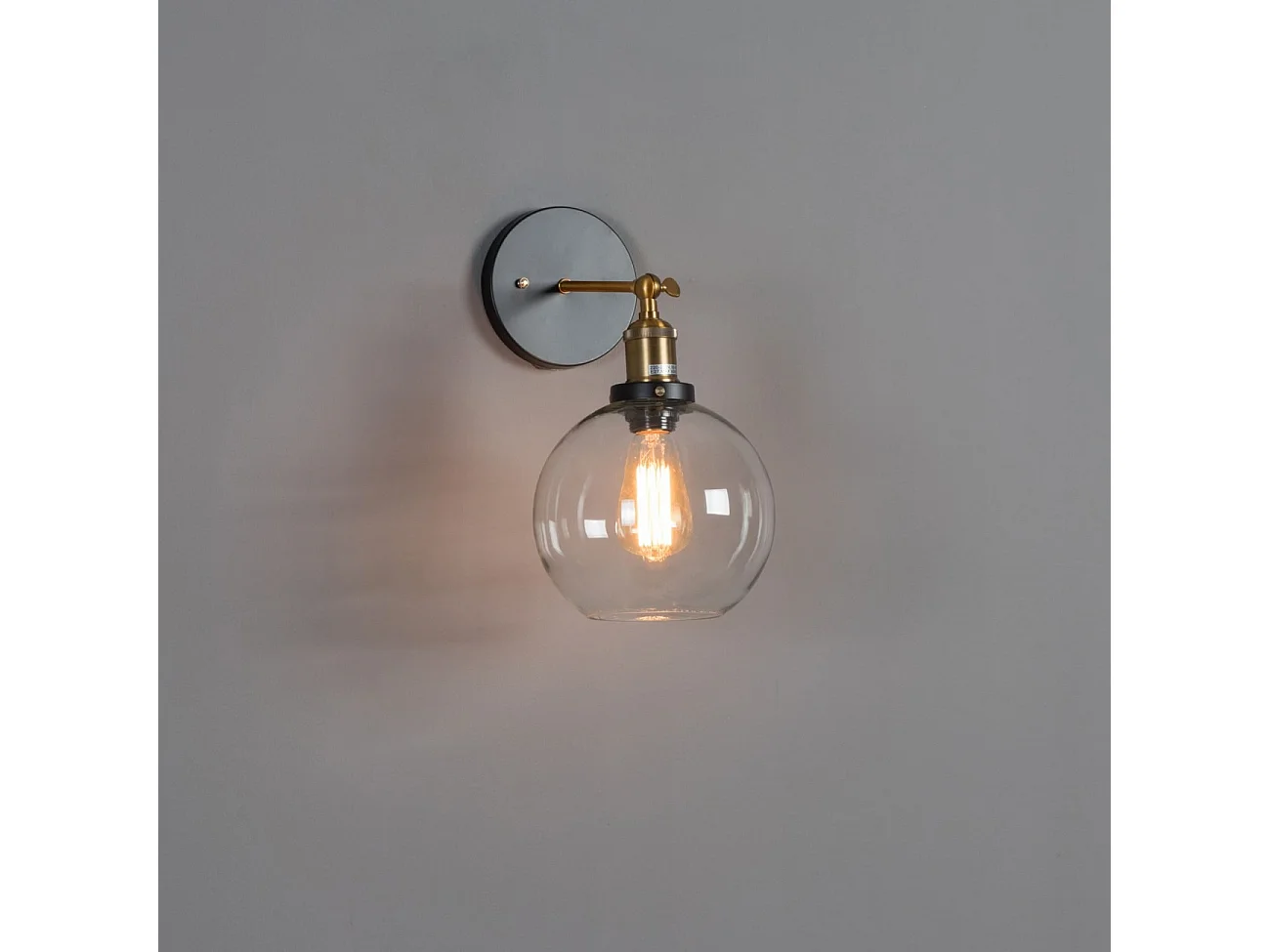 Applique rétro en verre rond - Olivia