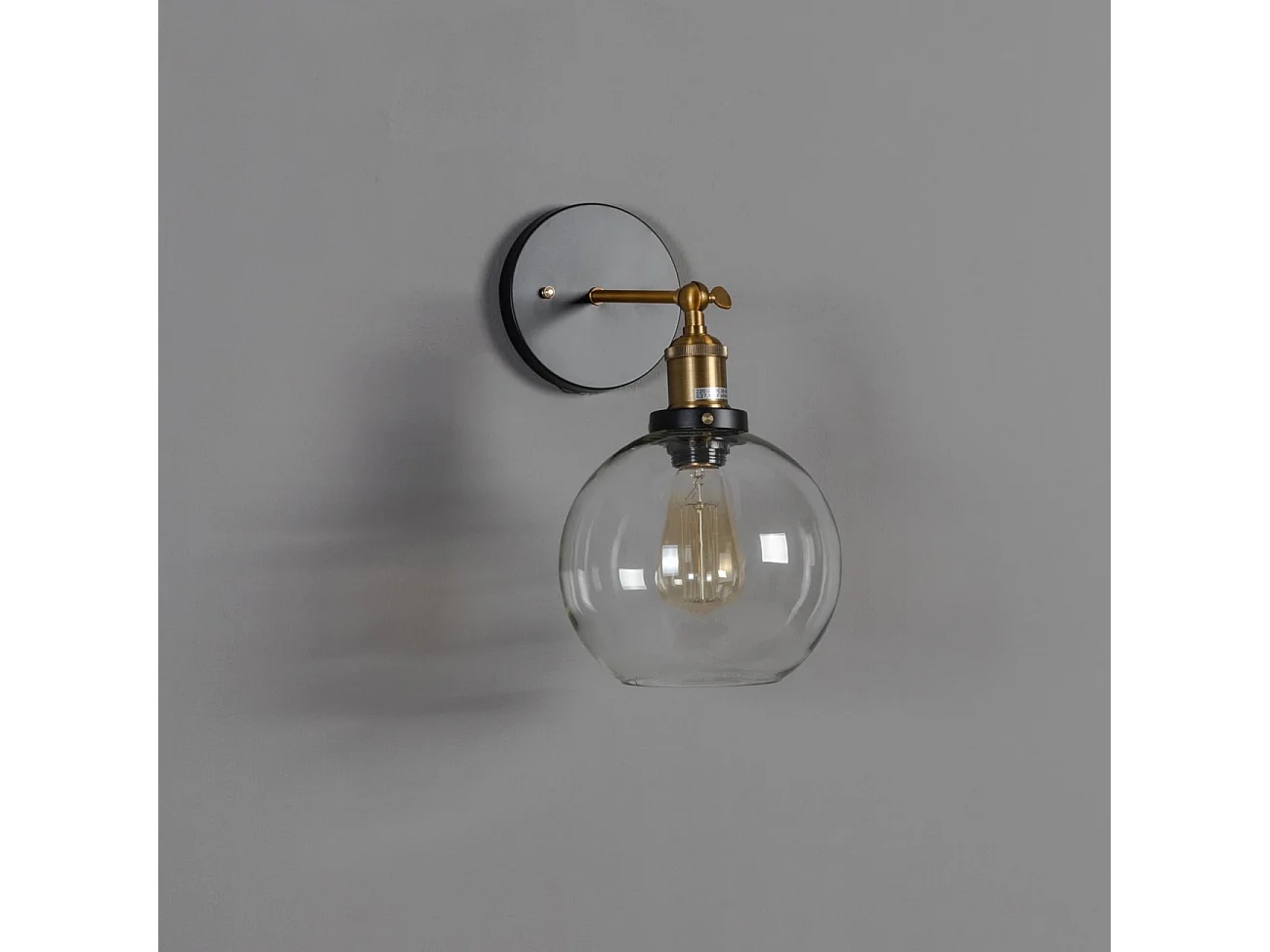 Applique rétro en verre rond - Olivia