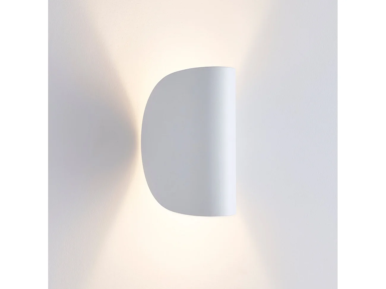 Applique blanche aluminium orientable IP54 - Notte