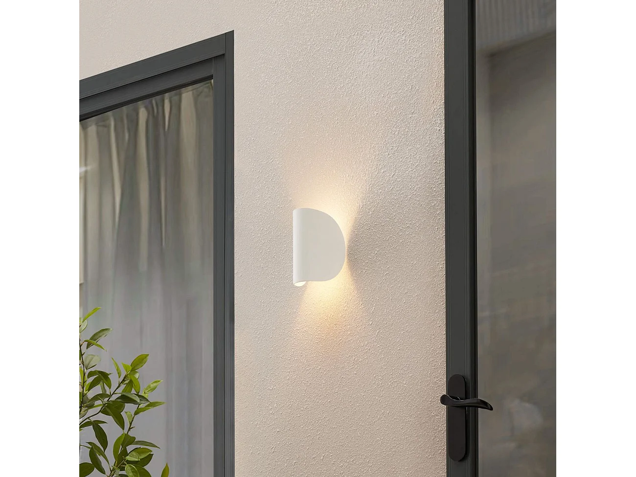 Applique blanche aluminium orientable IP54 - Notte