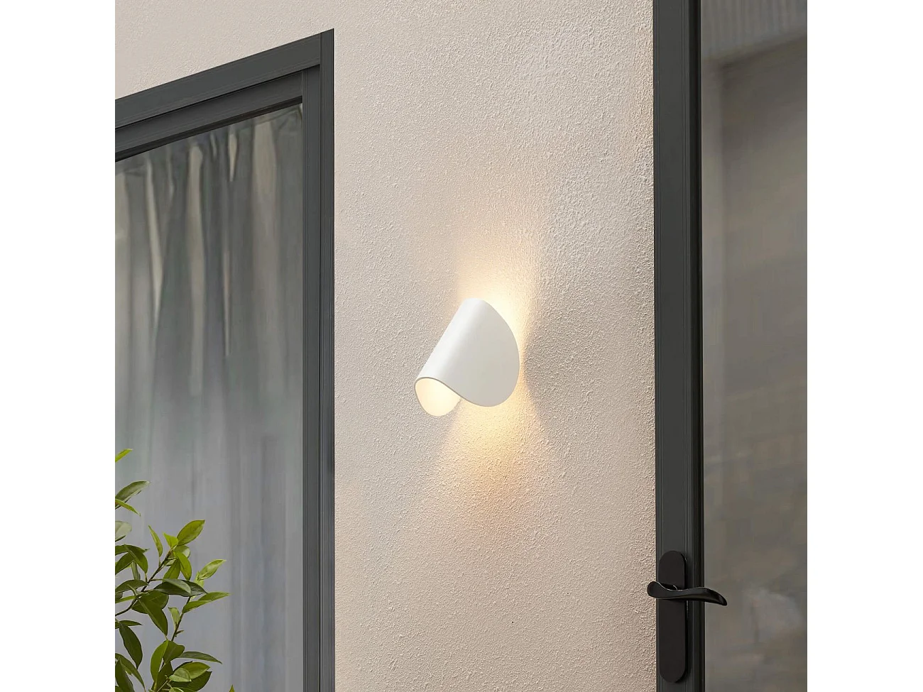 Applique blanche aluminium orientable IP54 - Notte