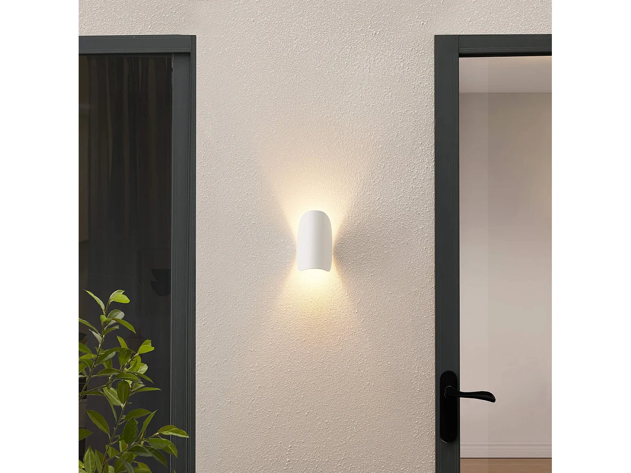 Applique blanche aluminium orientable IP54 - Notte