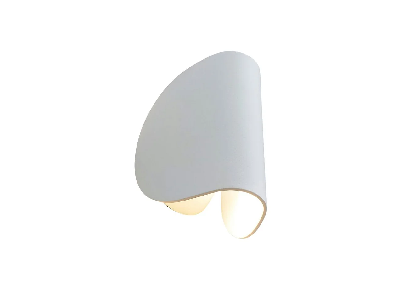 Applique blanche aluminium orientable IP54 - Notte