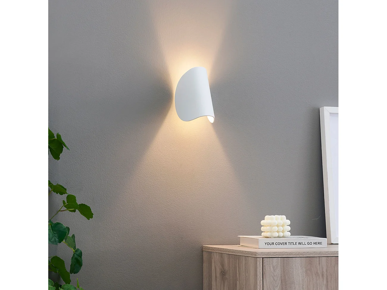 Applique blanche aluminium orientable IP54 - Notte