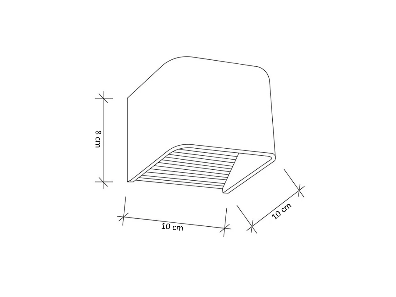 Applique Murale LED 6W compatible avec variateur - 10cm - Quadra