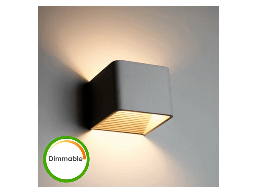 Applique Murale LED 6W compatible avec variateur - 10cm - Quadra