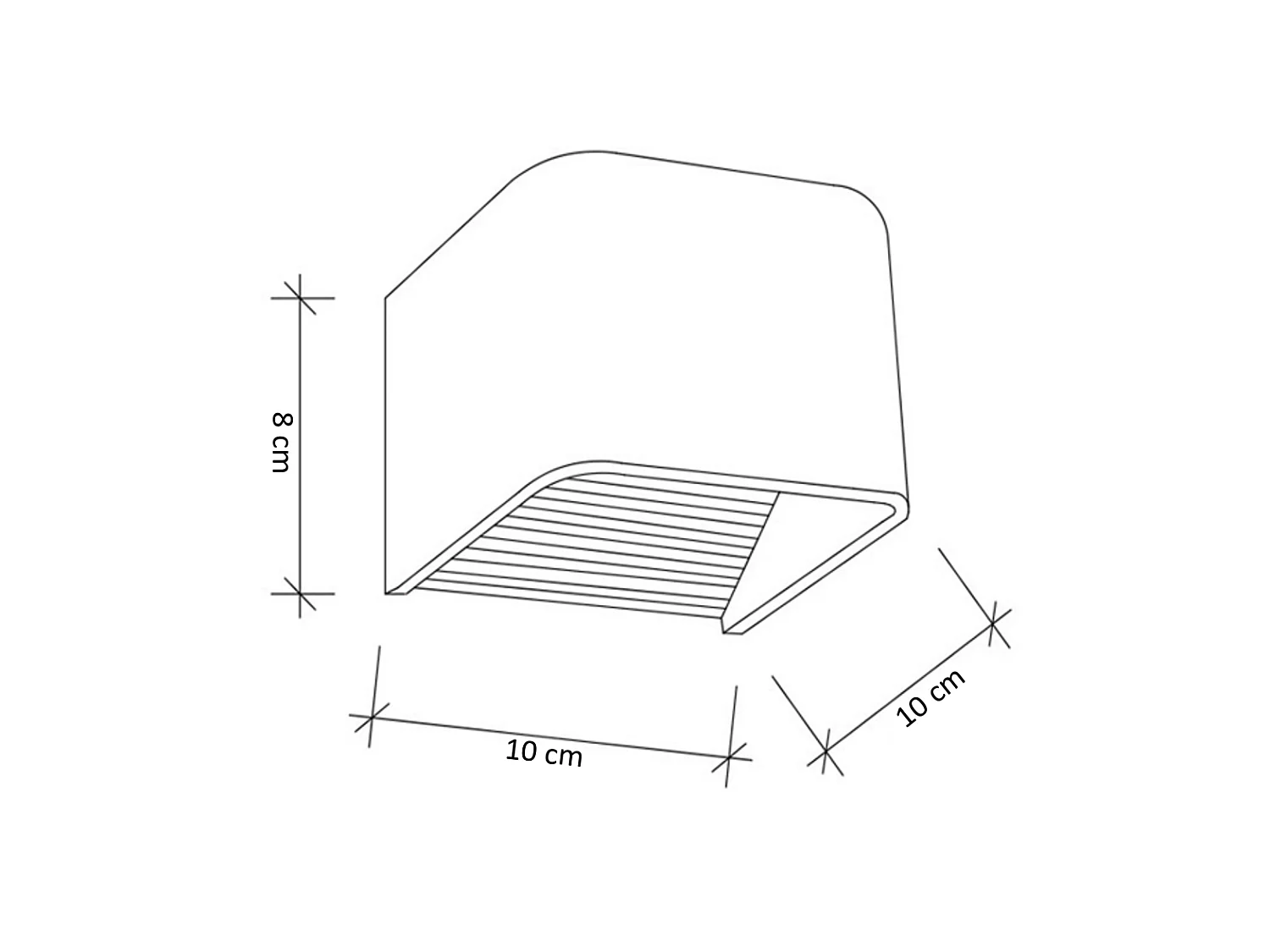 Applique Murale LED 6W compatible avec variateur - 10cm - Quadra