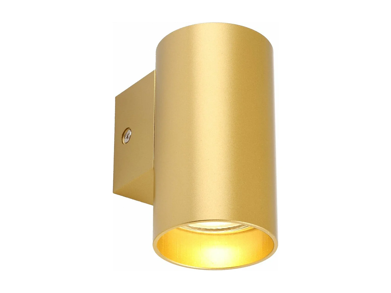 Petite applique murale cylindrique dorée - Liv