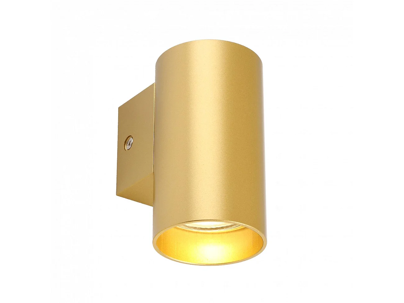 Petite applique murale cylindrique dorée - Liv