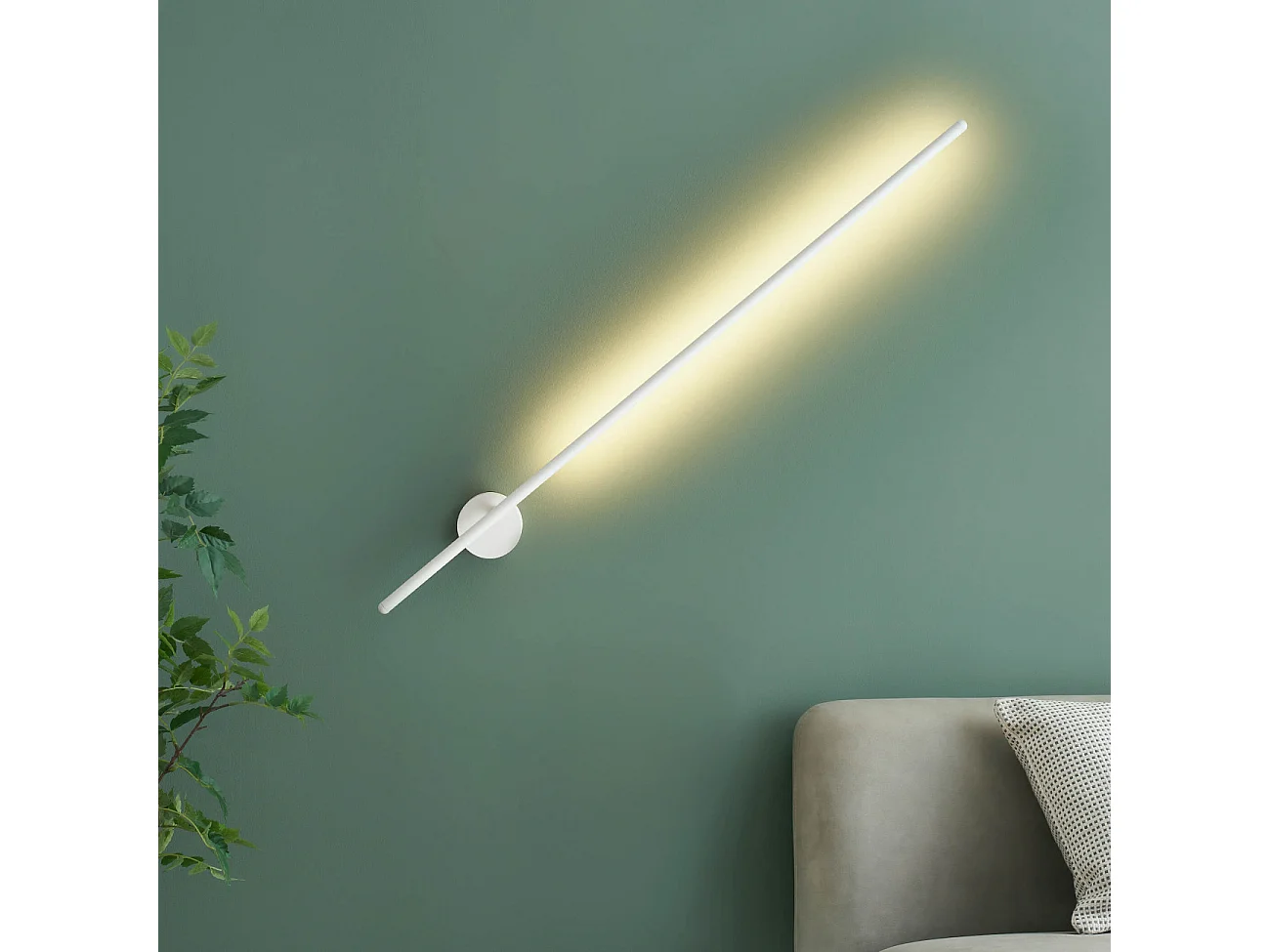 Applique longiligne blanche lumière indirecte LED - Mandal
