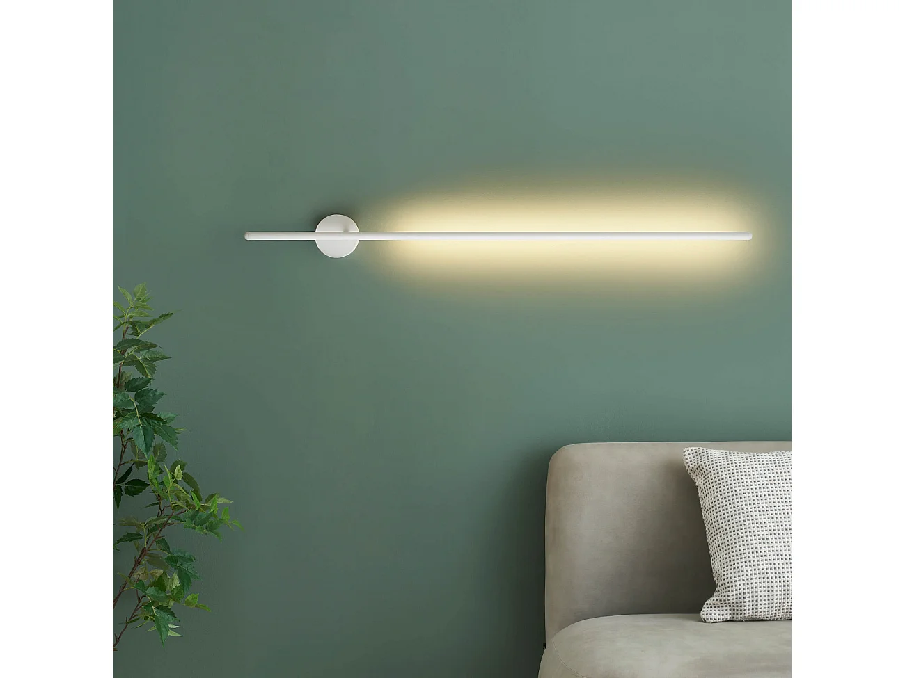 Applique longiligne blanche lumière indirecte LED - Mandal