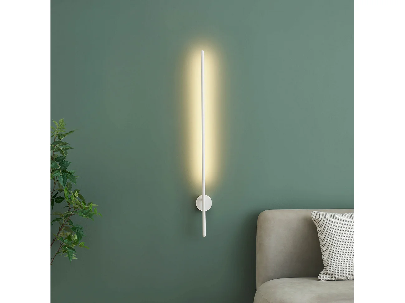 Applique longiligne blanche lumière indirecte LED - Mandal