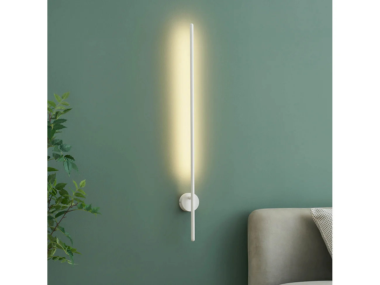 Applique longiligne blanche lumière indirecte LED - Mandal