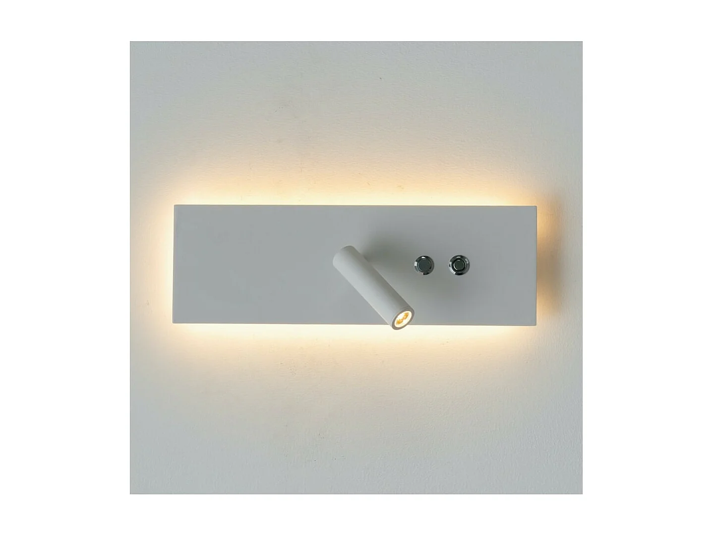 Applique liseuse LED double interrupteur et recharge USB - Hasta