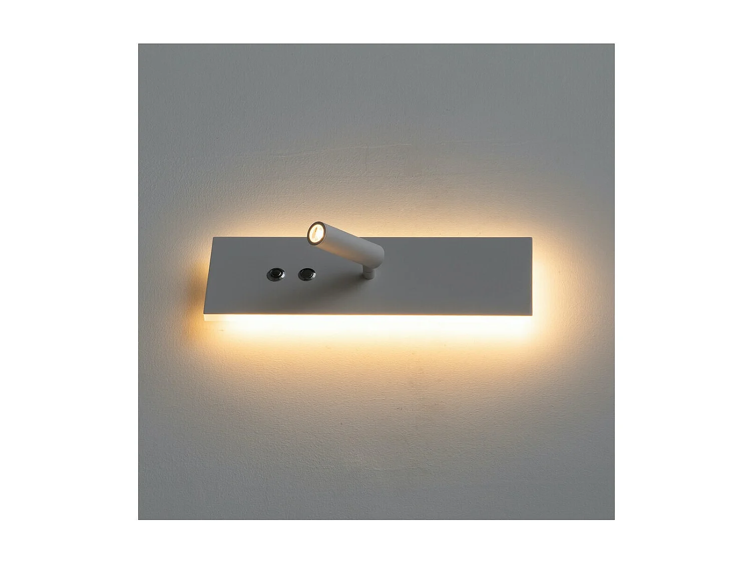 Applique liseuse LED double interrupteur et recharge USB - Hasta