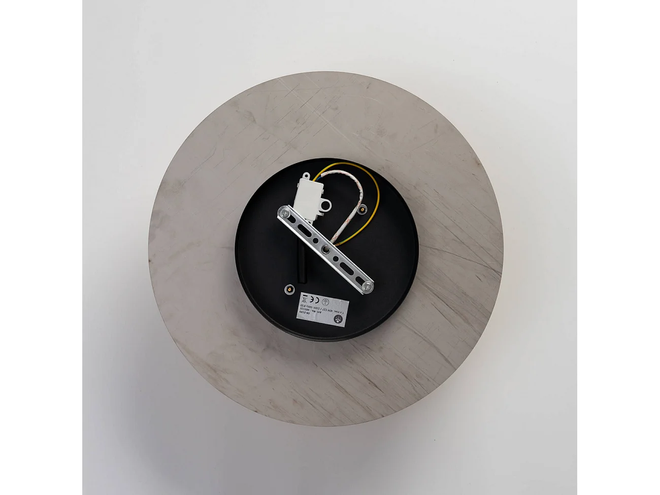 Plafonnier chic ou applique en métal doré et verre ambré graphique - Matera