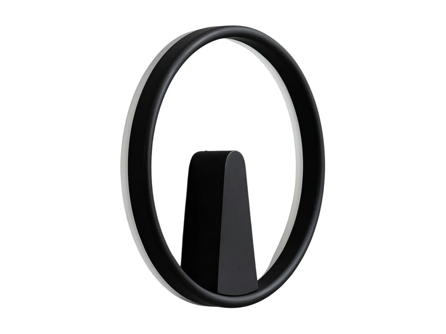 Applique minimaliste anneau LED noir - Scott