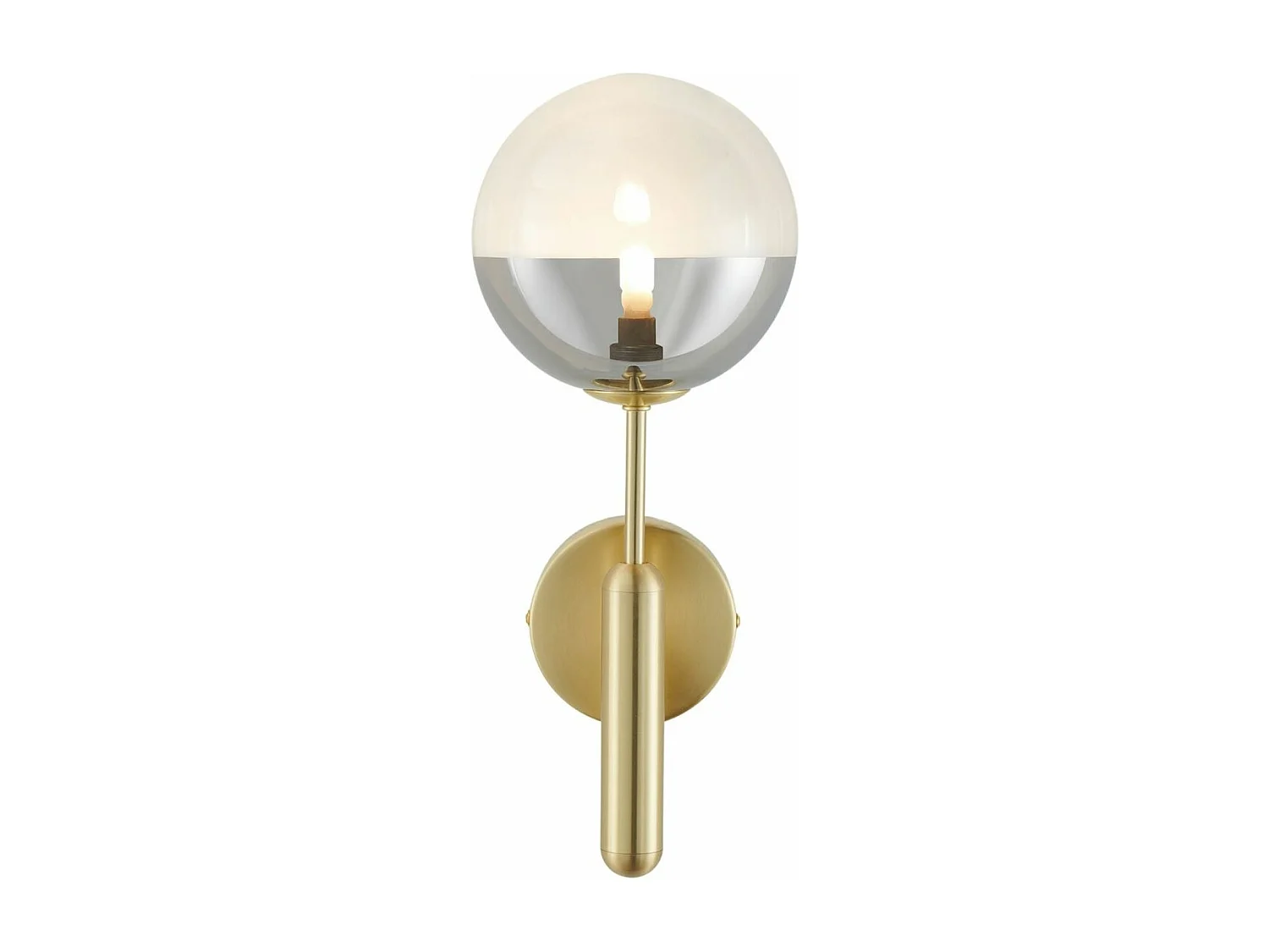 Applique murale dorée verre bicolor - Armela