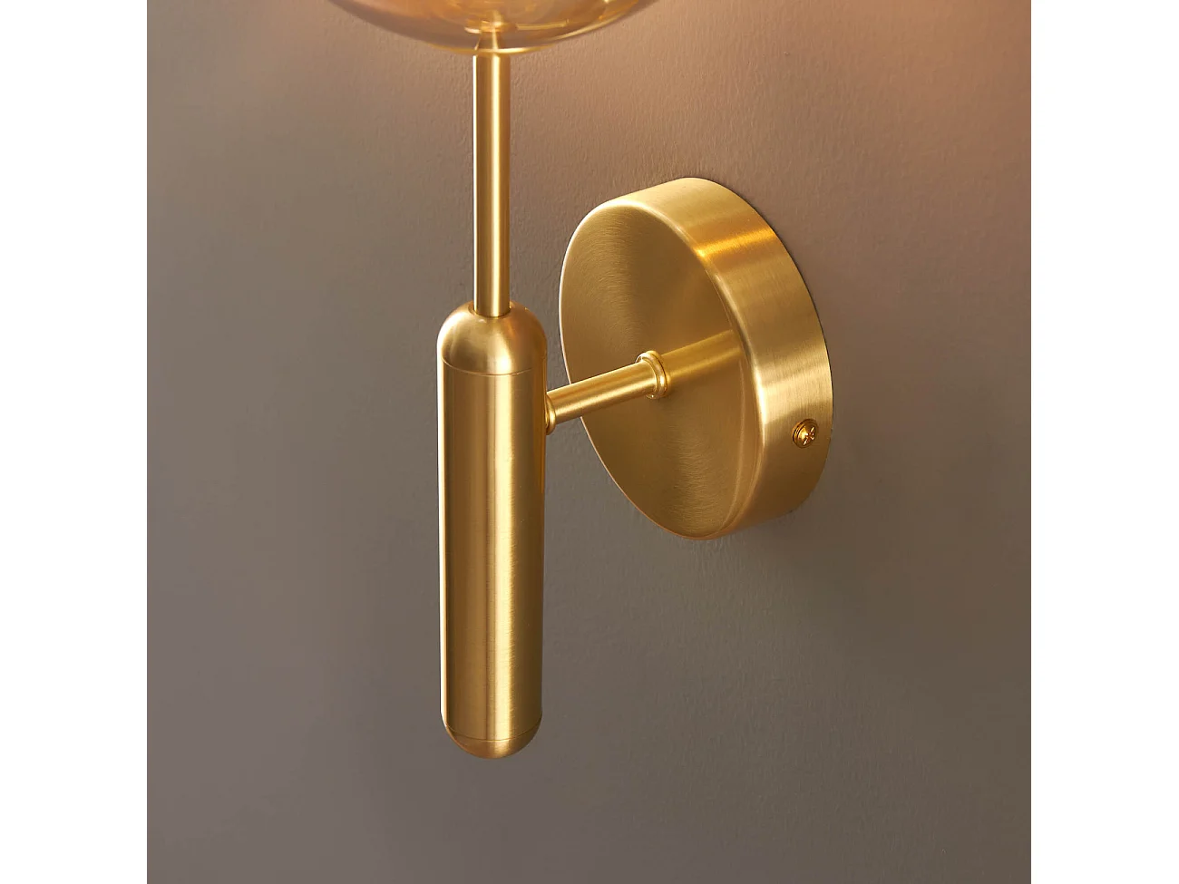 Applique murale dorée verre bicolor - Armela