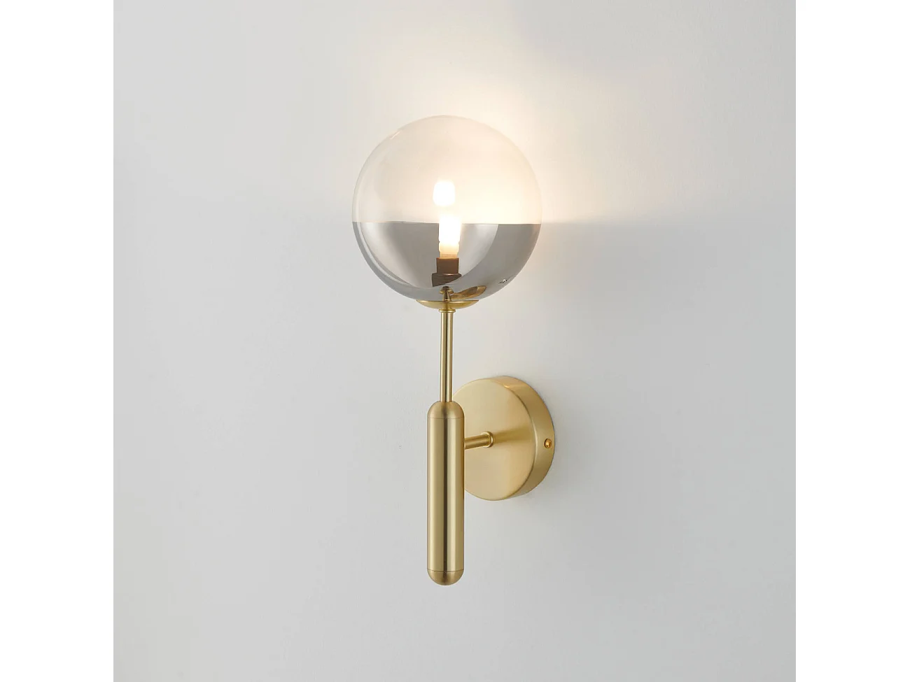 Applique murale dorée verre bicolor - Armela