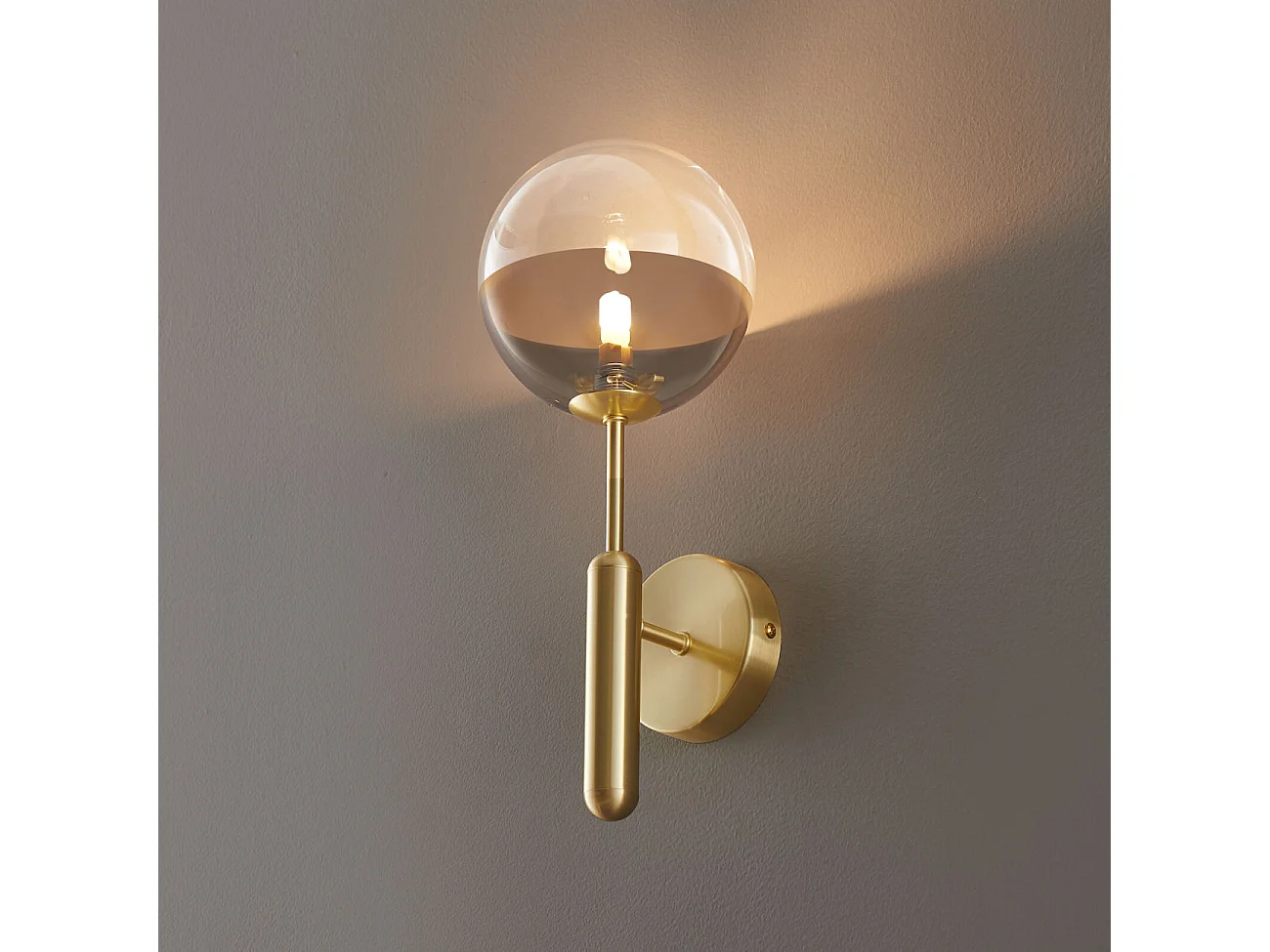 Applique murale dorée verre bicolor - Armela