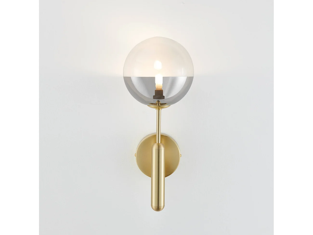 Applique murale dorée verre bicolor - Armela