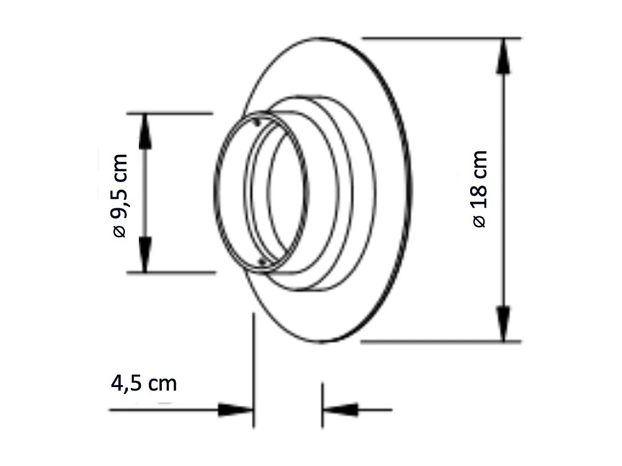 Applique murale ronde finition laiton LED intégrée 18 cm - Dorenis