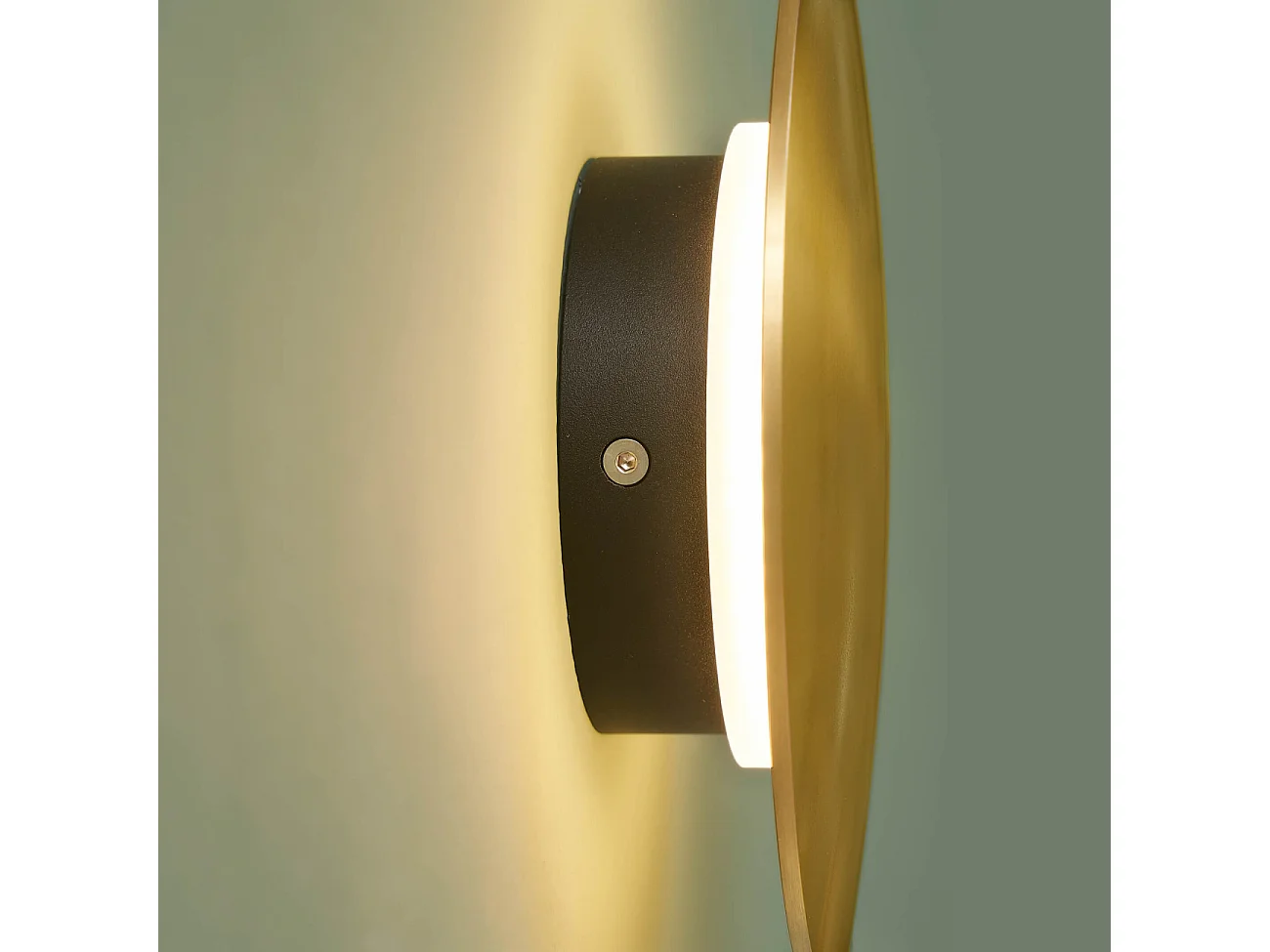 Applique murale ronde finition laiton LED intégrée 18 cm - Dorenis