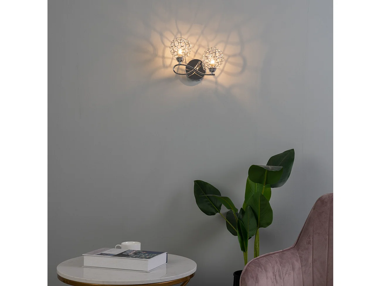 Applique murale design double Aphyse