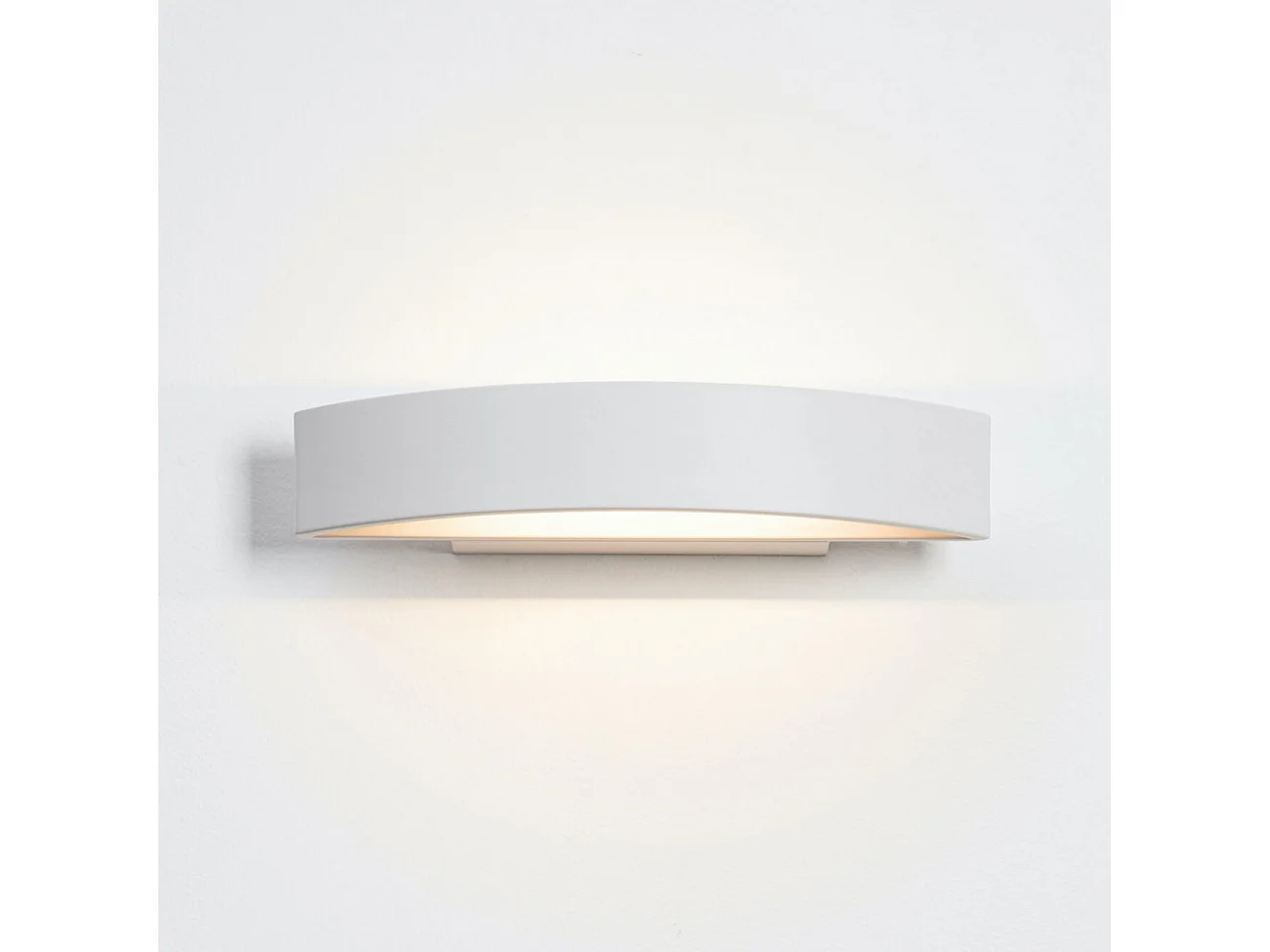 Applique blanche demi-cercle LED - Attica