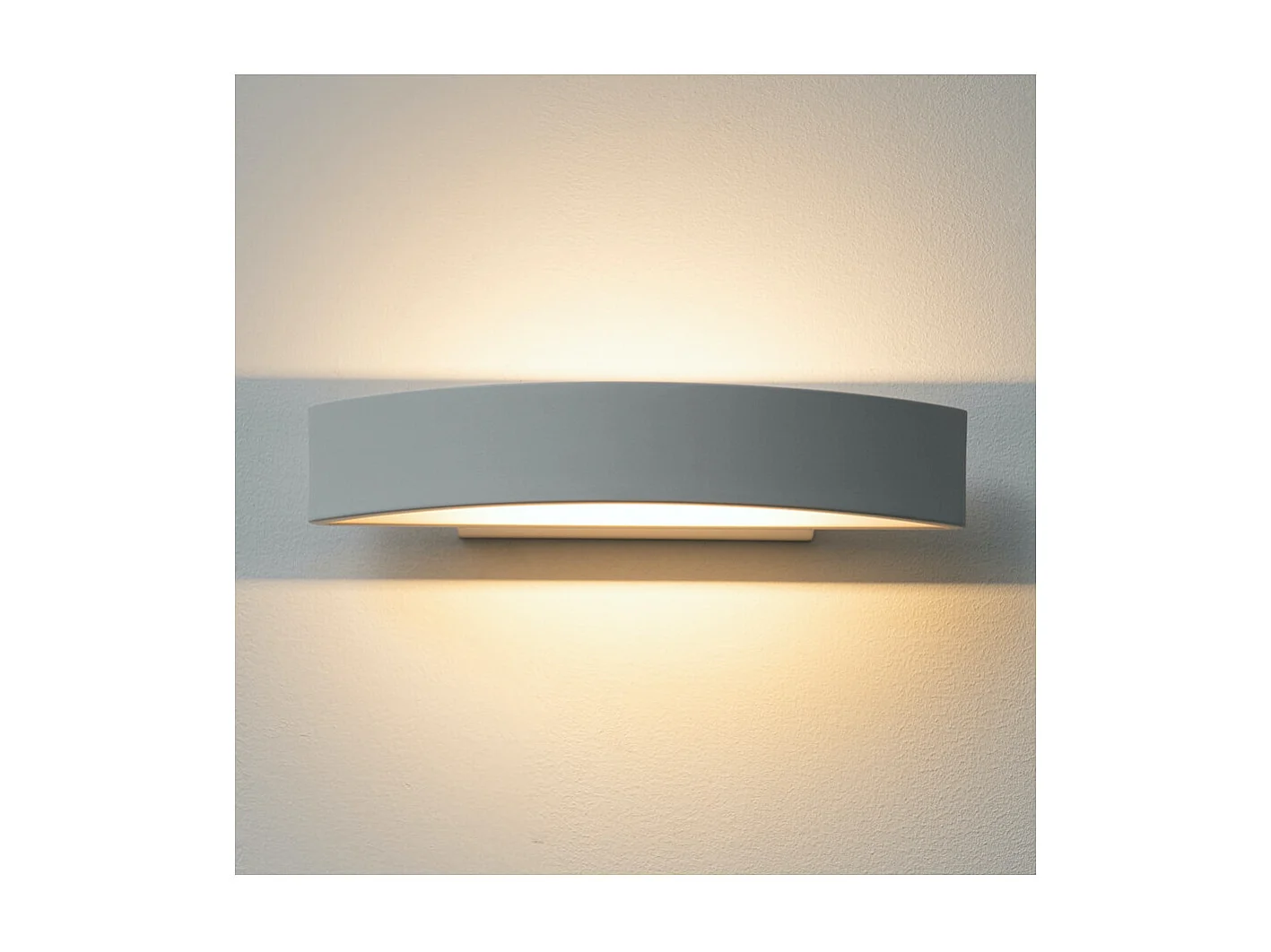 Applique blanche demi-cercle LED - Attica