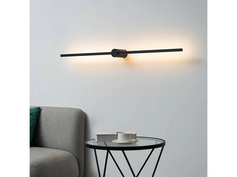 Longue applique ultra design noire 113 cm - Eydon