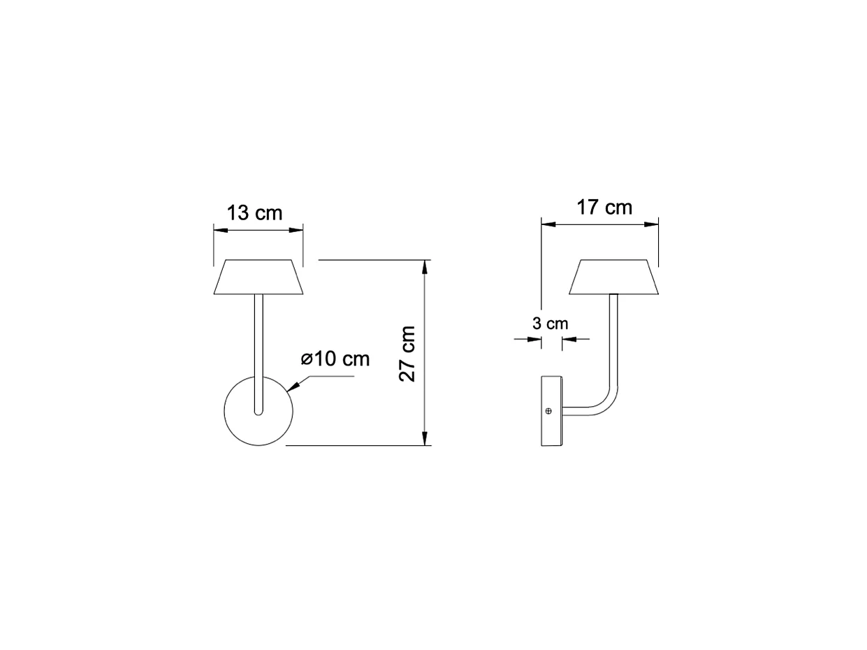 Applique murale de chevet LED - Fabro