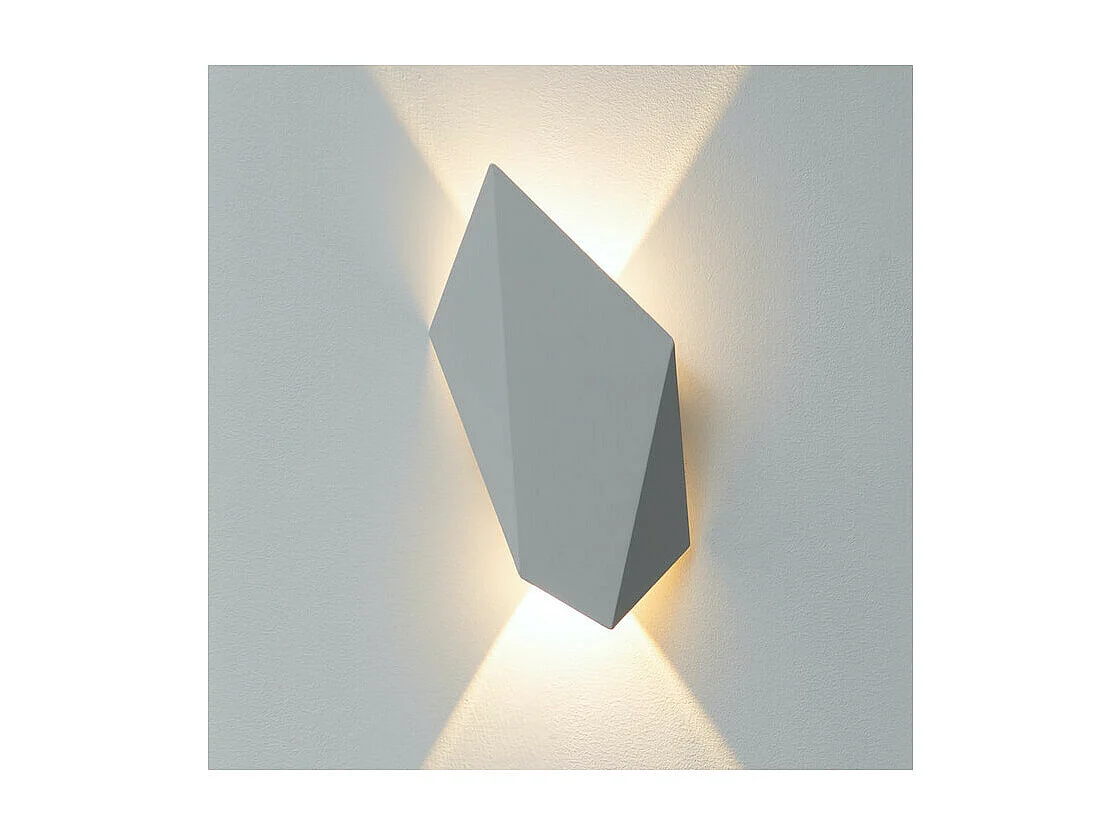 Applique blanche LED au design géométrique - Giada