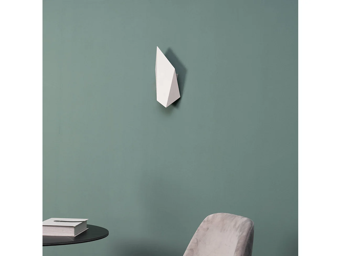 Applique blanche LED au design géométrique - Giada