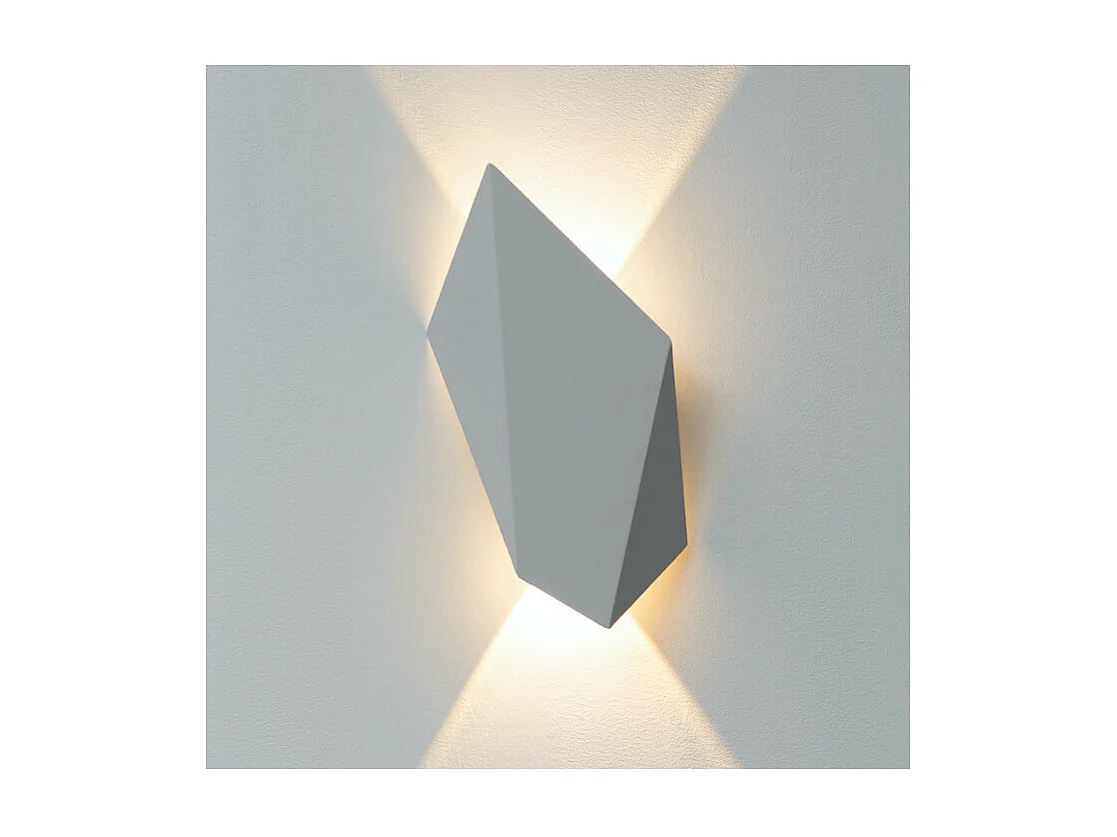 Applique blanche LED au design géométrique - Giada